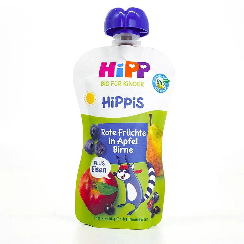 HiPP Fruit Pouches Hippis Mixpack (12+ Months) - 4 Pouches