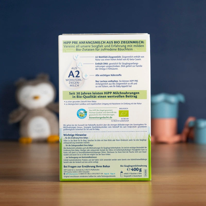 HiPP Goat Milk Formula Stage PRE (0-6 Months) - German Version (400g)