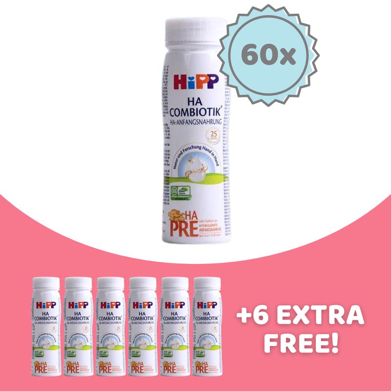 HiPP HA Stage PRE Ready to Feed Formula (200ml) - 60 Bottles