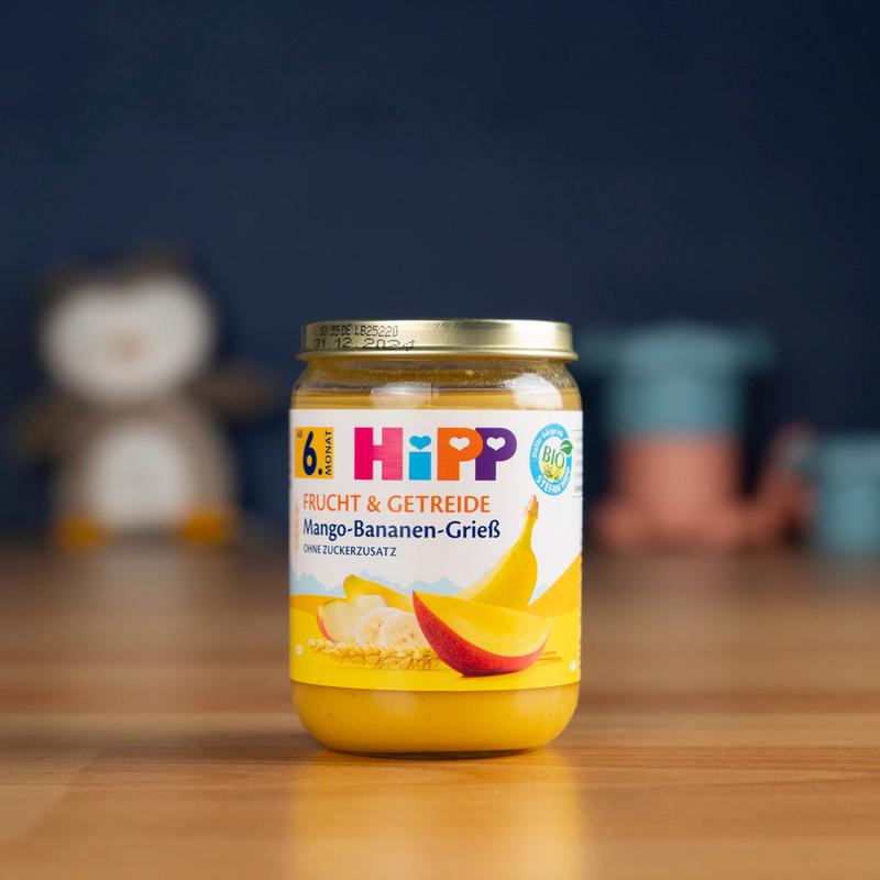 HiPP Jar - Mango Banana Semolina Puree (190g)