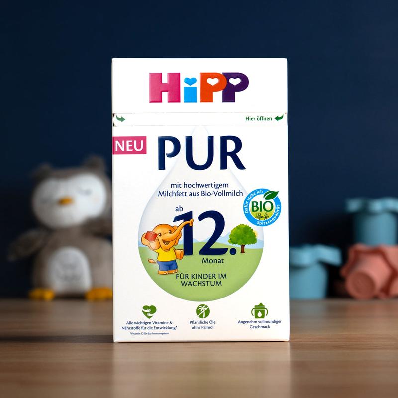 HiPP PUR Stage 4 Organic Whole Milk Toddler Formula 12+ months (500g)