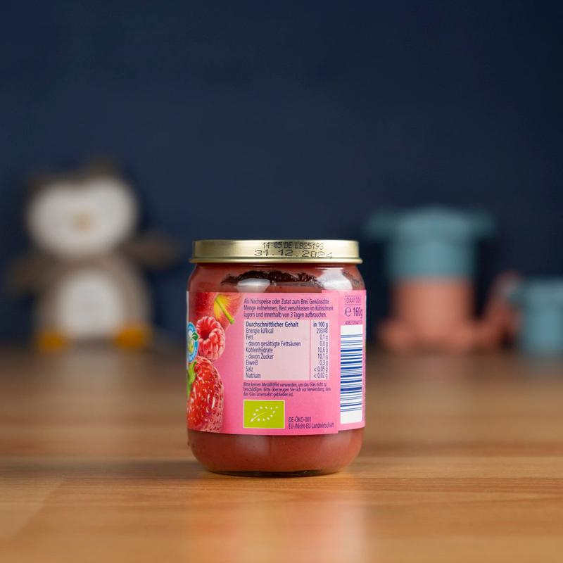 HiPP Premium Jar - Strawberry Raspberry Apple Puree (160g)