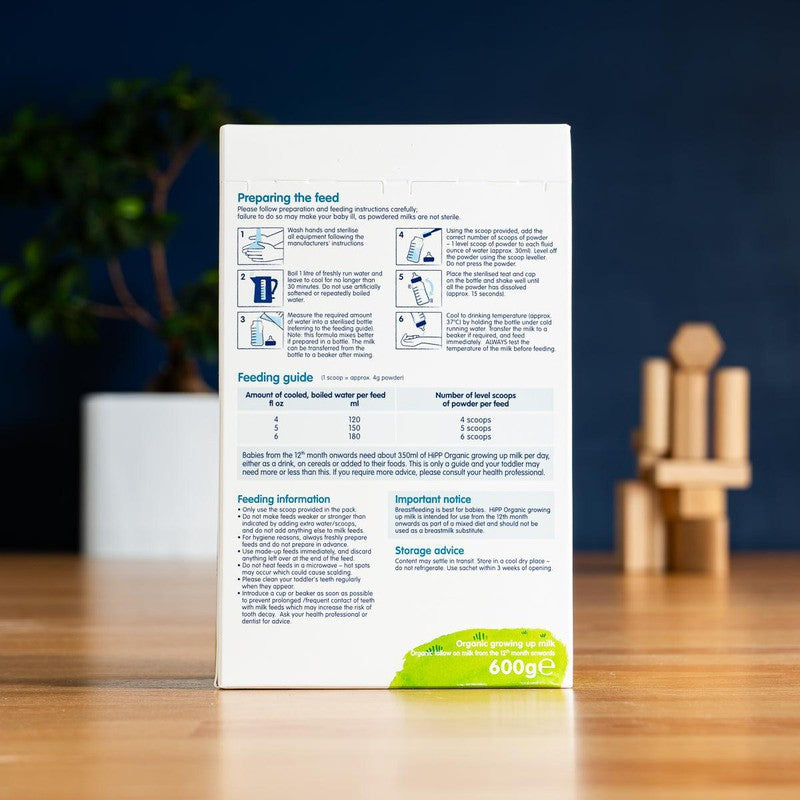 HiPP UK Stage 3 Organic Combiotic Growing Up Milk Formula (600g)