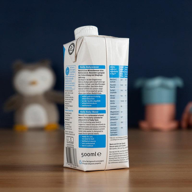 Holle Baby Water for Formula Preparation (500ml), From Birth - 6 Units