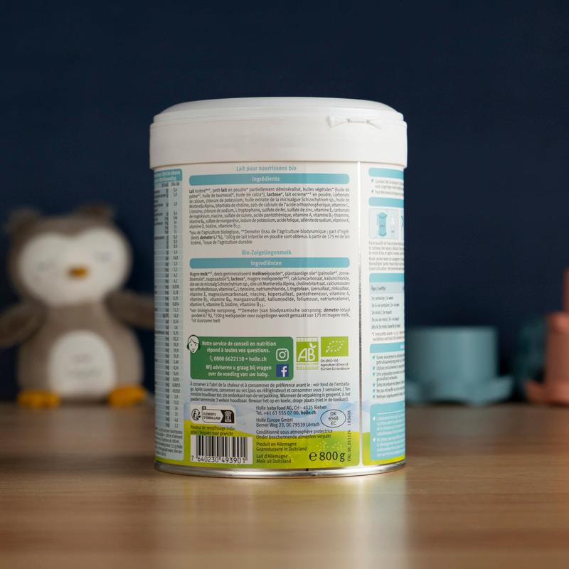 Holle Cow Milk Formula Stage 1 (0-6 Months): Dutch Version (800g)