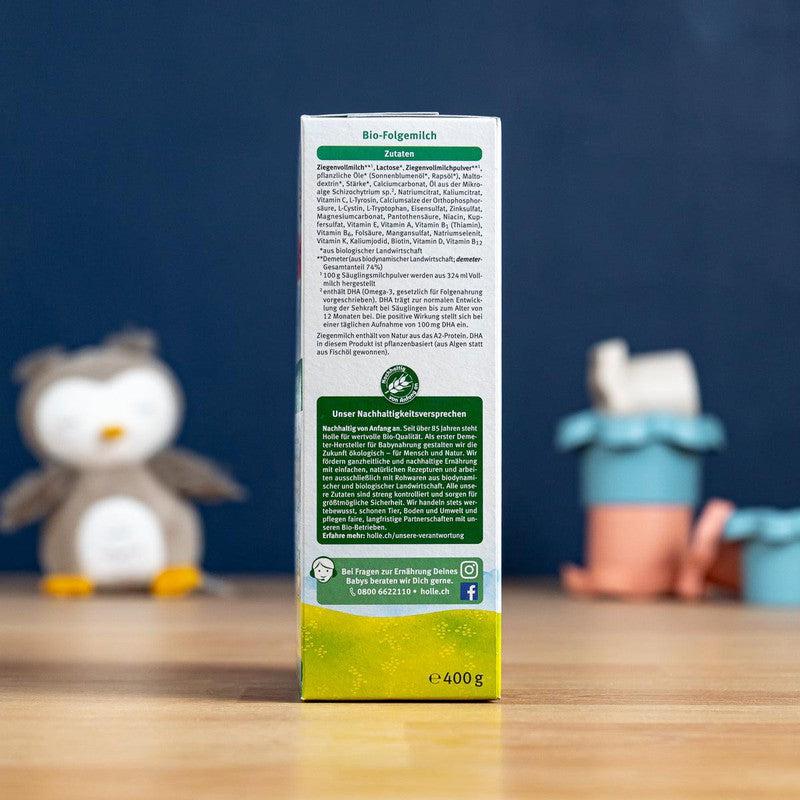 Holle Goat Stage 2 Milk Formula (400g) + HiPP Storage Container