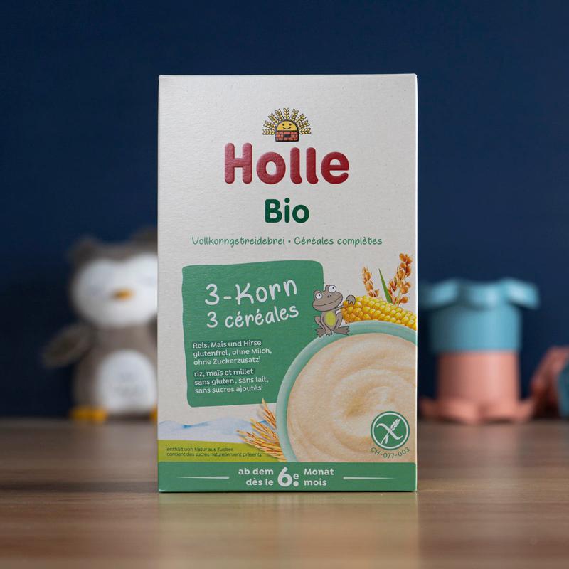 Holle Organic 3-Grain Porridge (6+ Months) - 250g