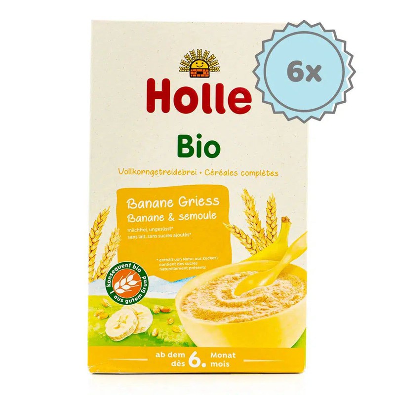 Holle Organic Fruit Porridge Banana-Semolina (6+ Months) - 250g