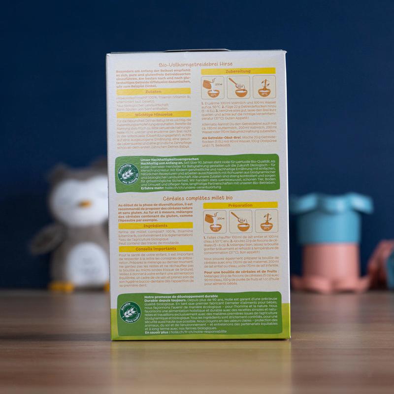 Holle Organic Millet Porridge (5+ Months) - 250g