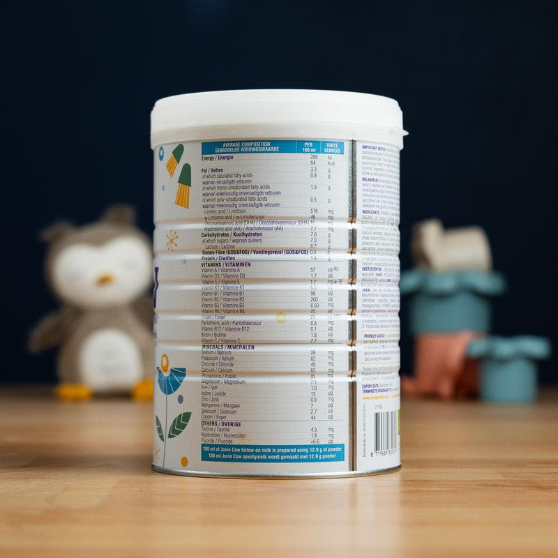 Jovie Stage 2 (6+ Months) Organic Cow Milk Formula (800g)