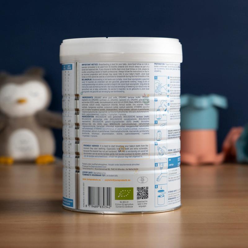 Jovie Stage 3 (10+ Months) Organic Goat Milk Formula (800g)