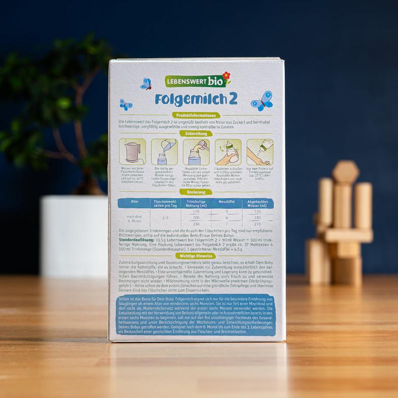 Lebenswert Bio Stage 2 (6-12 Months) Organic Formula (500g)