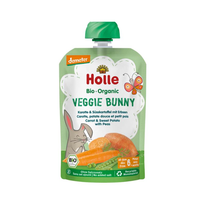 Veggie Bunny - Carrot & Sweet Potato with Peas (100g), from 6 months