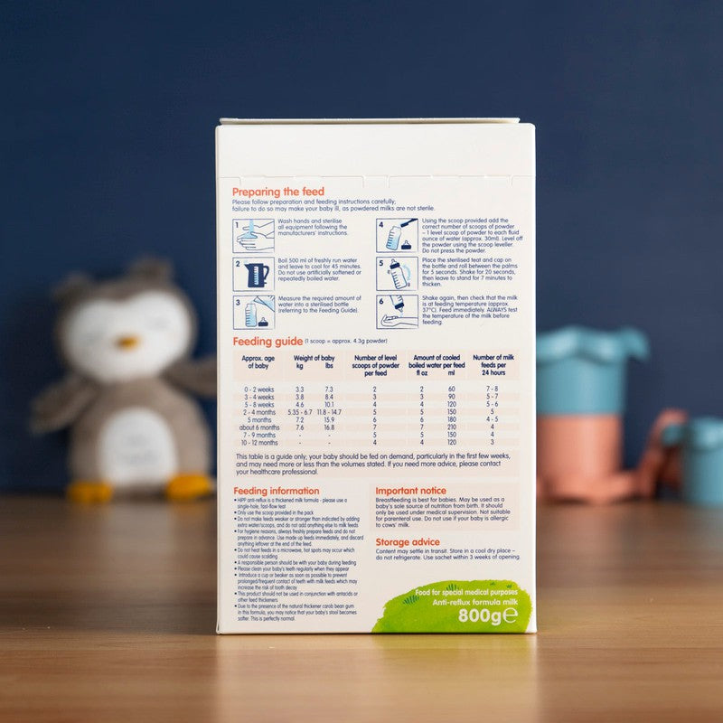 HiPP Anti-Reflux Formula UK 0+ Months (800g)