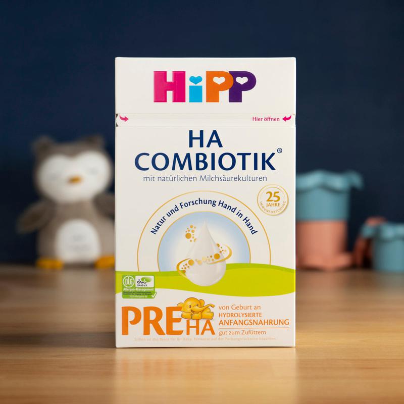 HiPP HA PRE Hypoallergenic Infant Formula 0+ Months (600g) .