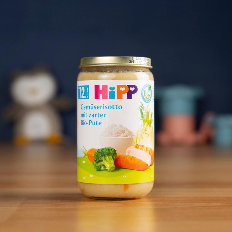 HiPP Jar - Vegetable Risotto With Tender Organic Turkey (250g)