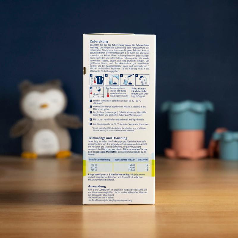 HiPP No Starch Stage 2 (6+ Months) Combiotic Formula - German Version (600g)