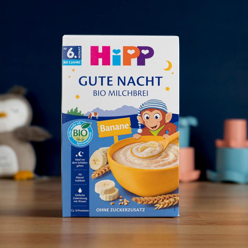 HiPP Organic Banana-Semolina Milk Evening Porridge (6+ Months) - 475g