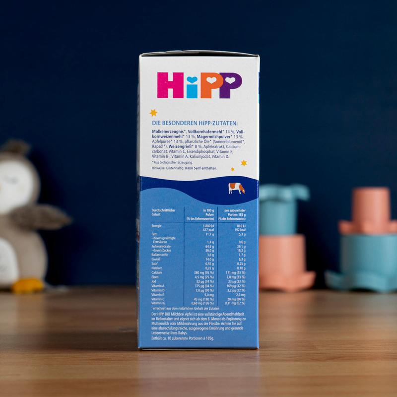 HiPP Organic Good Night Milk Porridge - Oat and Apple (8+ Months) - 475 g