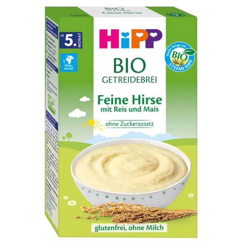 HiPP Organic Grain Porridge - Fine Millet With Rice And Corn (5+ Months) - 200g