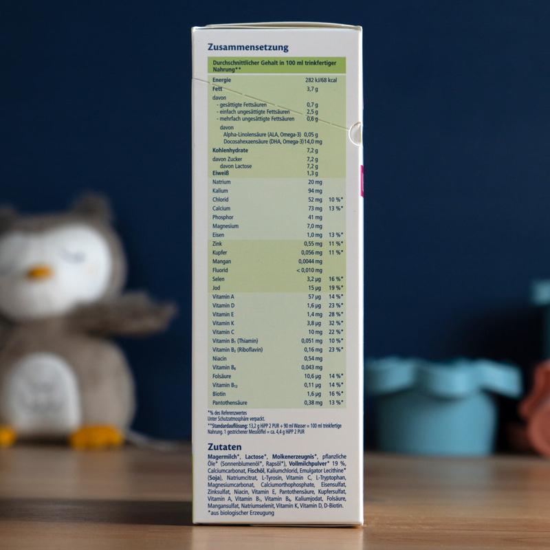 HiPP PUR Stage 2 Organic Whole Milk Formula 6+ months (500g)