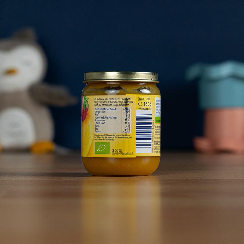 HiPP Premium Jar - Mango Strawberry Apple Puree (160g)