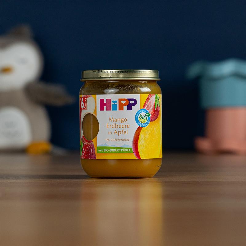 HiPP Premium Jar - Mango Strawberry Apple Puree (160g)