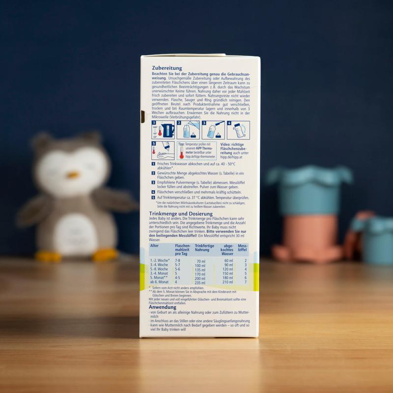 HiPP Stage 1 (0-6 Months) Organic Bio Combiotic Formula - German Version (600g)