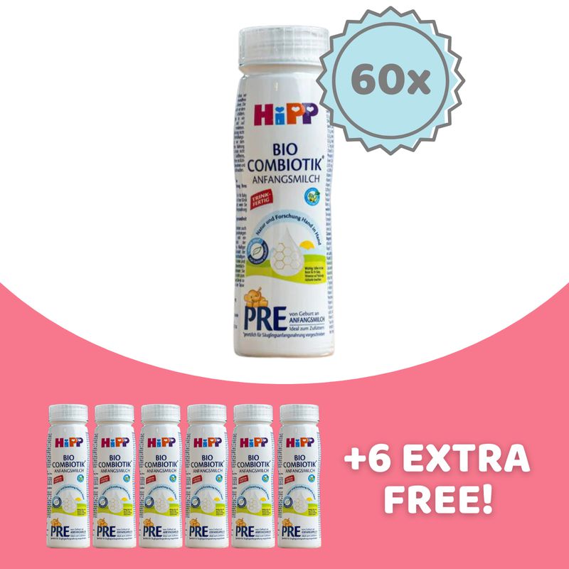 HiPP Stage PRE Ready to Feed Formula (200ml) - 60 Bottles