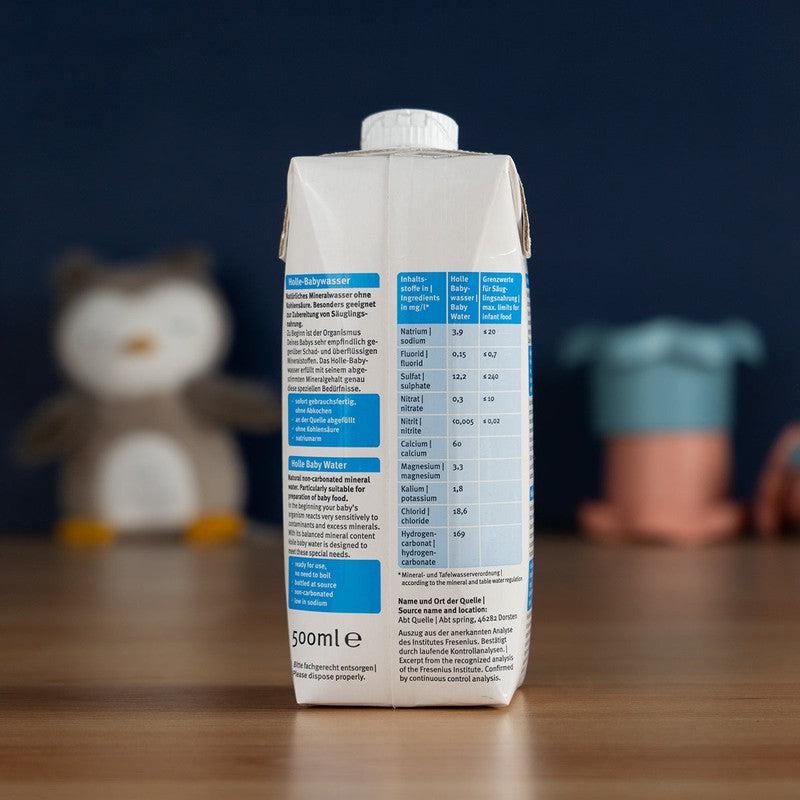 Holle Baby Water for Formula Preparation (500ml), From Birth - 6 Units