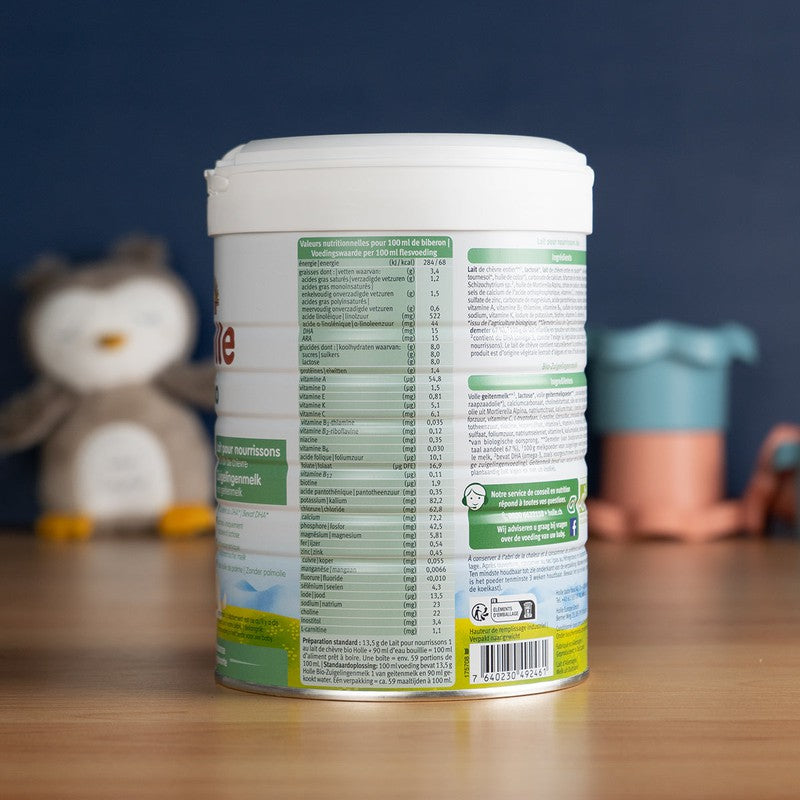 Holle Goat Milk Formula Stage 1 (0-6 Months): Dutch Version (800g)