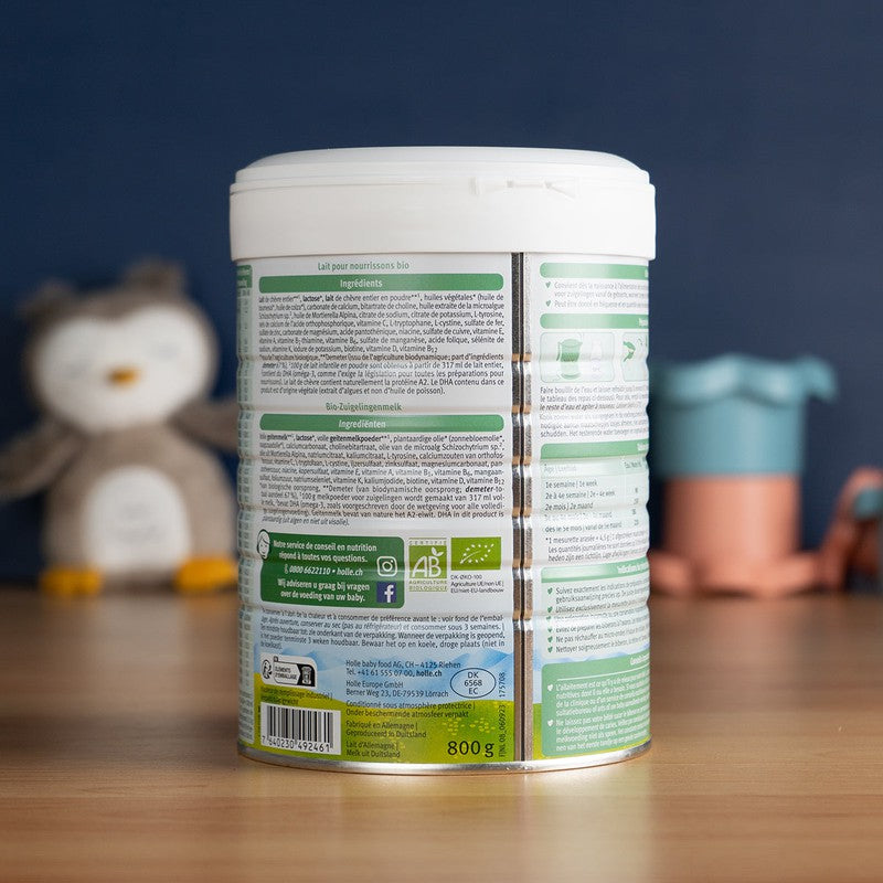 Holle Goat Milk Formula Stage 1 (0-6 Months): Dutch Version (800g)