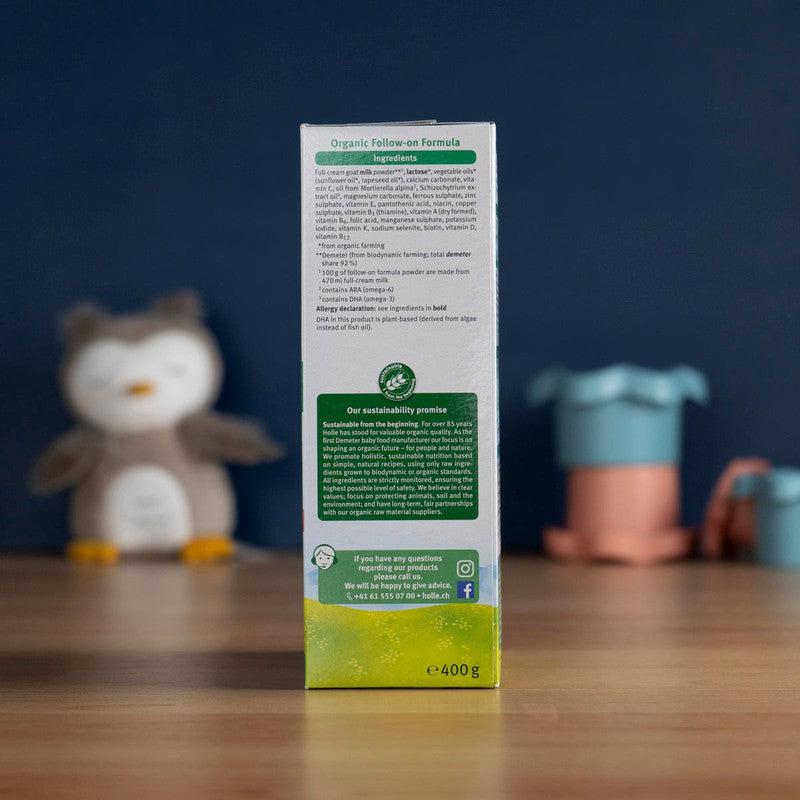 Holle Goat Milk Formula Stage 2 Lactose-Only (6-12 Months): Global Version (400g)