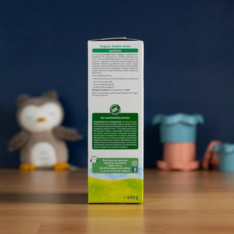 Holle Goat Milk Formula Stage 3 Lactose-Only (12+ Months): Global Version (400g)