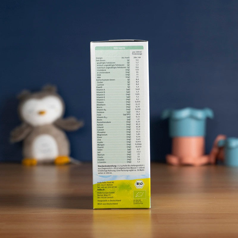 Holle Goat Stage 1 Milk Formula (400g) + HiPP Storage Container