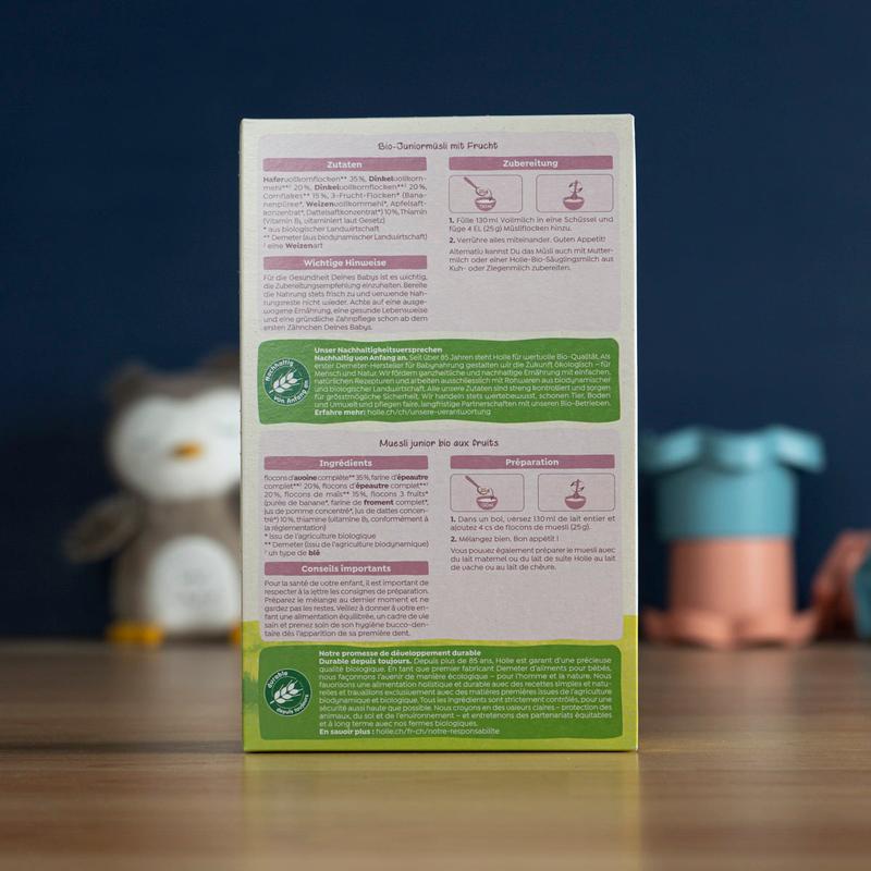 Holle Junior Multigrain Muesli with Fruit (10+ Months) - 250g