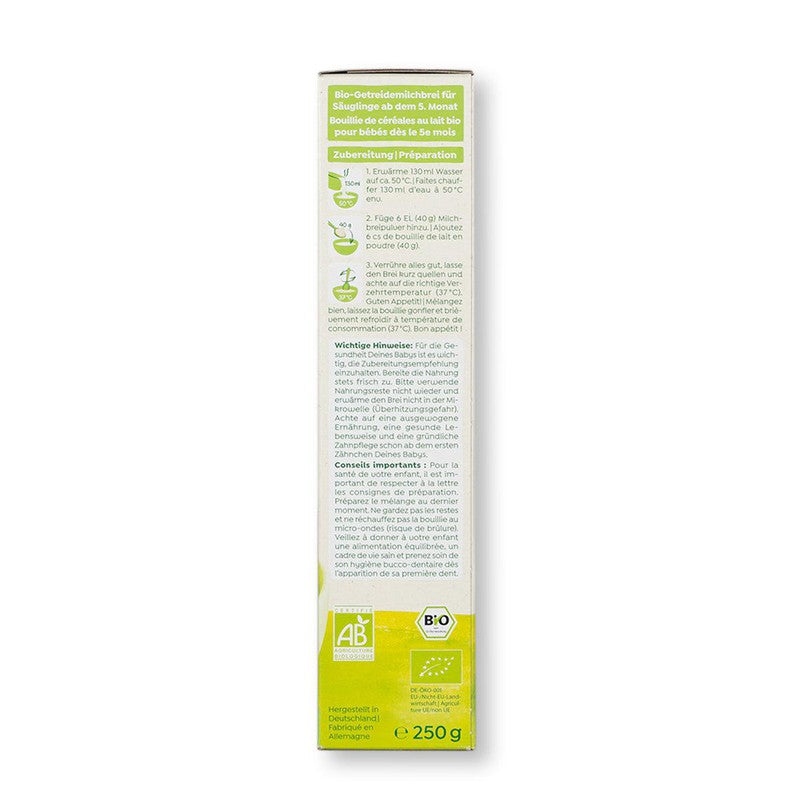 Holle Organic Milk Cereal with Spelt (5+ Months) - 250g