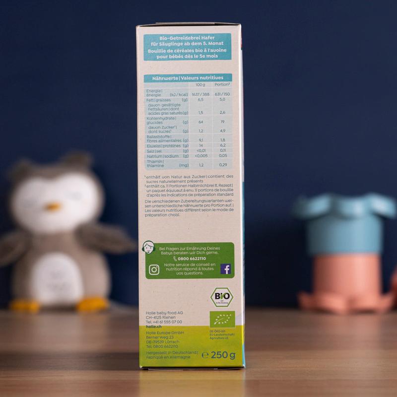 Holle Organic Oats Porridge (5+ Months) - 250g