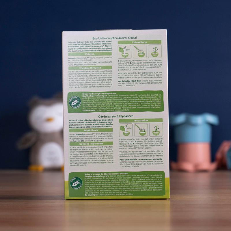 Holle Organic Spelt Porridge (5+ Months) - 250g