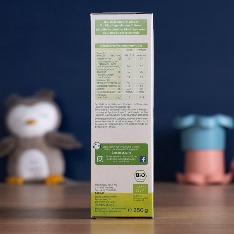 Holle Organic Spelt Porridge (5+ Months) - 250g