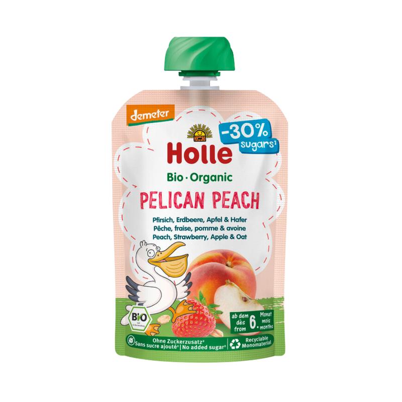 Pelican Peach -Peach, Strawberry, Apple & Oat (100g), from 6 months
