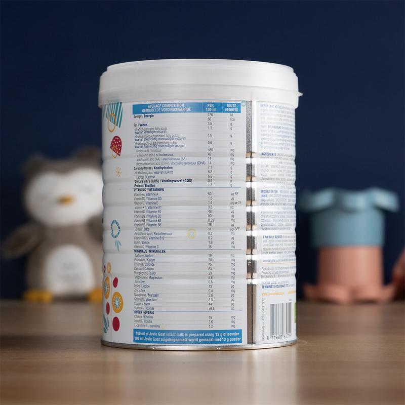 Jovie Stage 1 (0-6 Months) Organic Goat Milk Formula (800g)