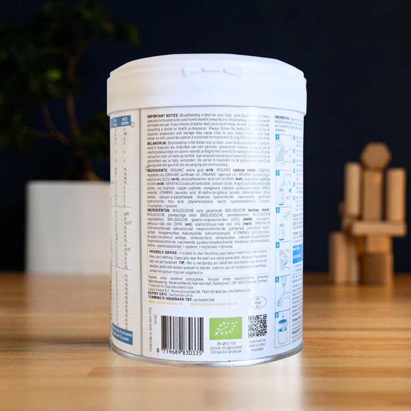 Jovie Stage 2 (6-12 Months) Organic Goat Milk Formula (800g)