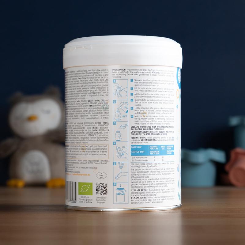 Jovie Stage 2 (6-12 Months) Organic Goat Milk Formula (800g)