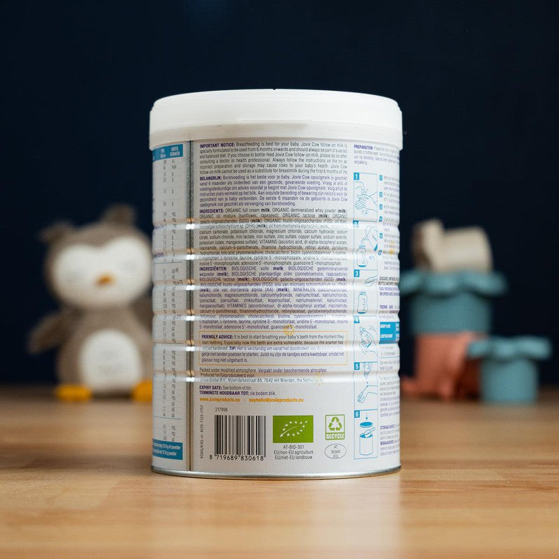 Jovie Stage 2 (6+ Months) Organic Cow Milk Formula (800g)