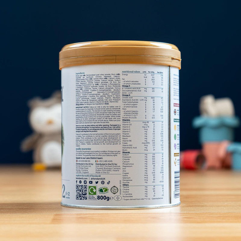 Kendamil Goat Milk Formula - Stage 2 (6-12 Months) (800g)