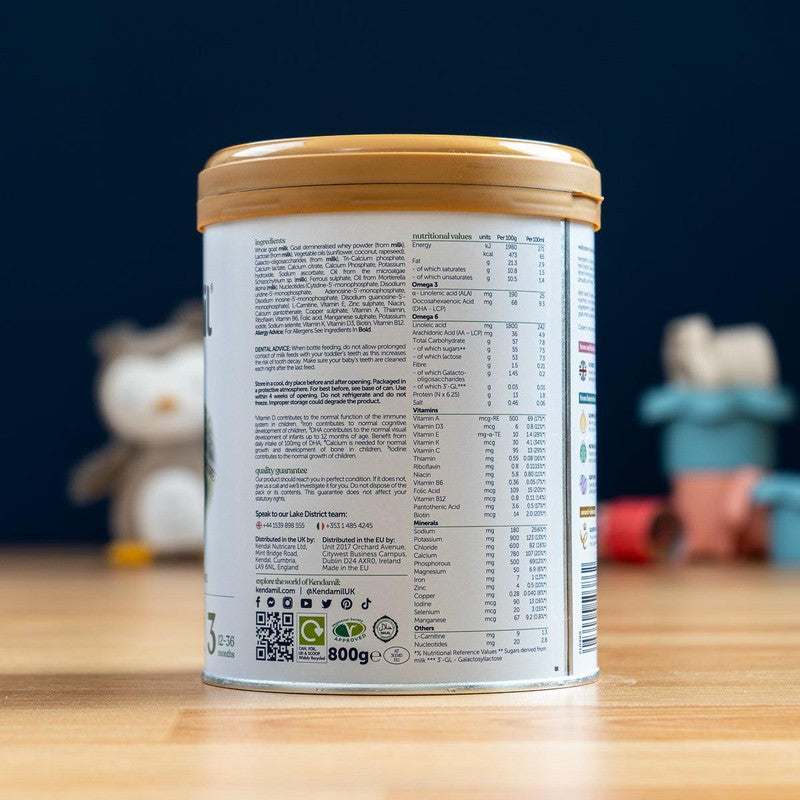Kendamil Goat Milk Formula - Stage 3 (12+ Months) (800g)