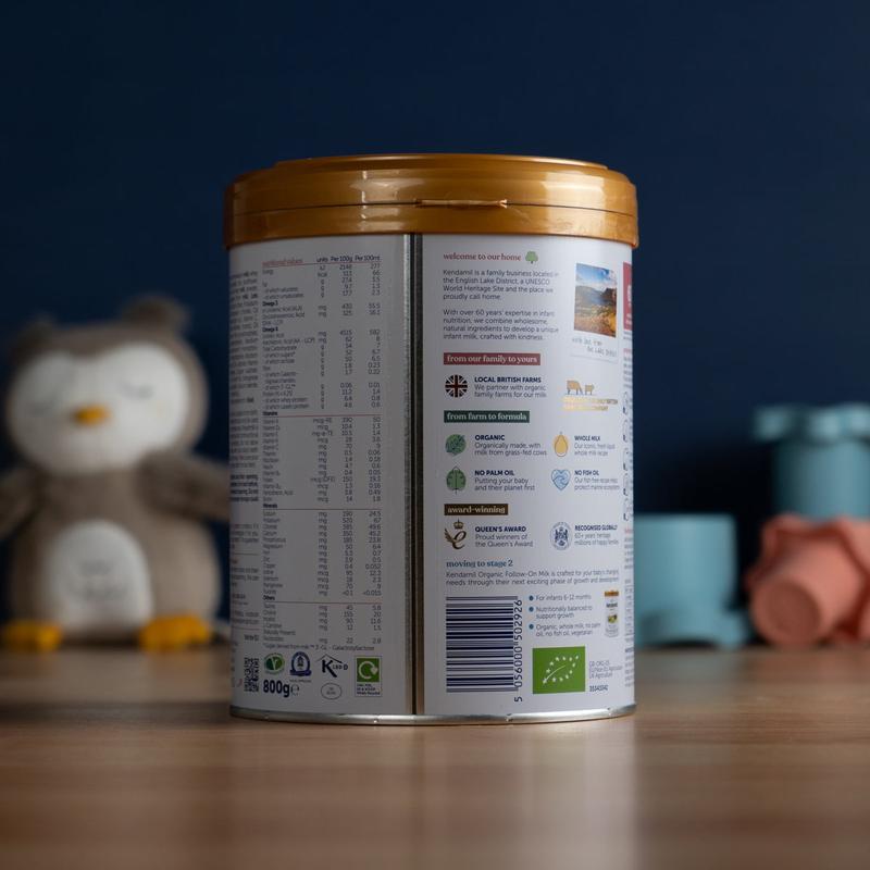 Kendamil Organic Stage 1 (0-6 Months) First Infant Milk Formula (800g): UK Version