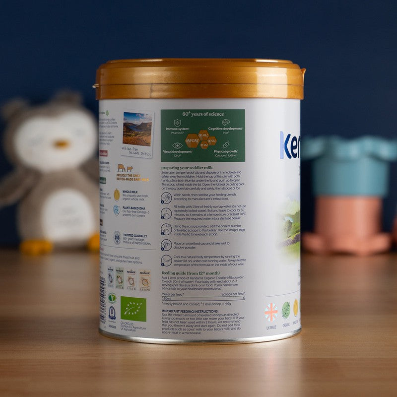 Kendamil Organic Stage 3 (12+ Months) Toddler Milk Formula (800g): UK Version