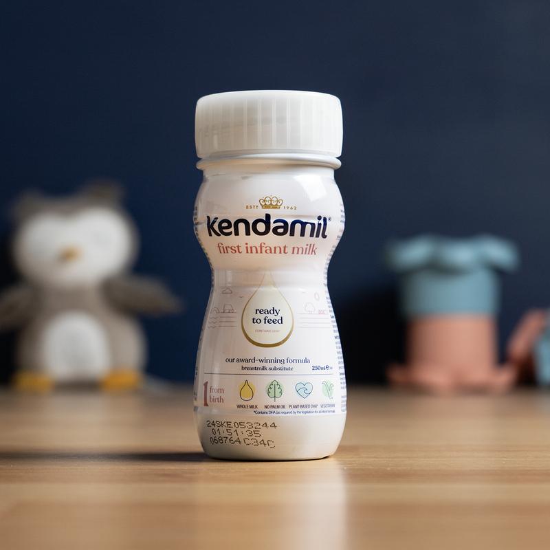 Kendamil Ready to Feed Stage 1 (0+ Months) First Infant Milk Formula (250ml) - 60 Bottles: UK Version